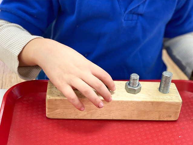 Two year old motor development in the Montessori classroom